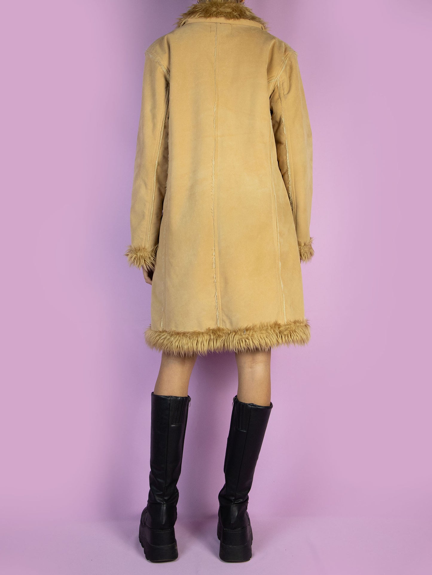 Y2K Penny Lane Beige Coat - M