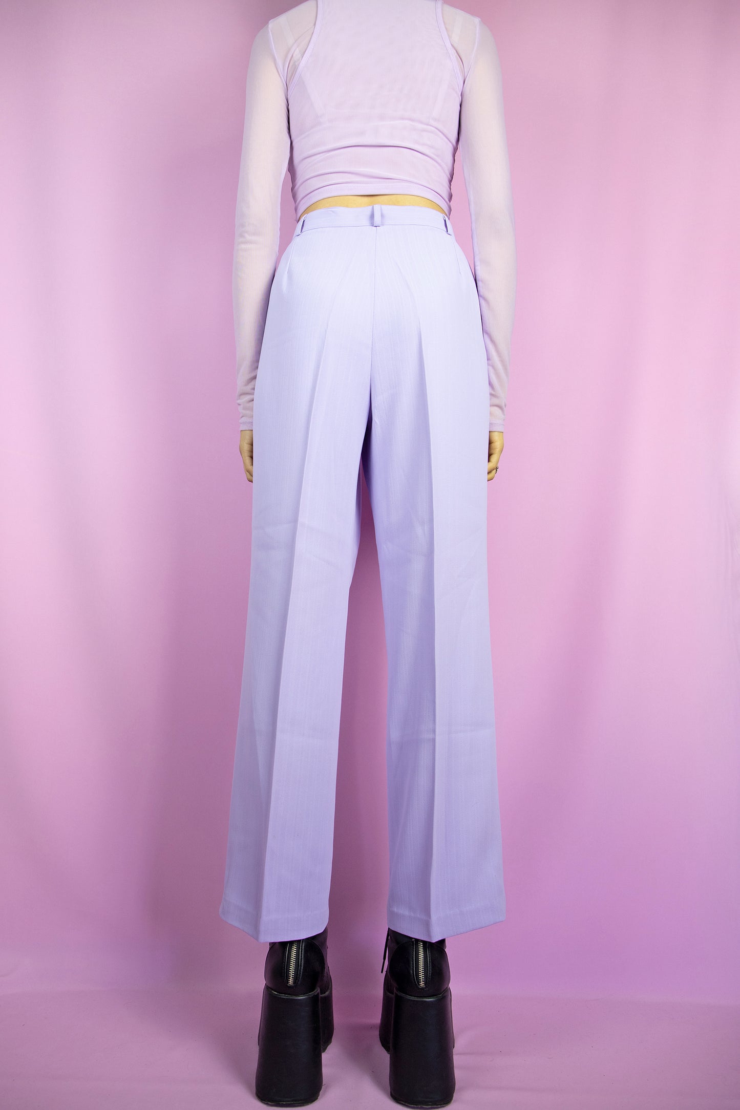 Vintage 90's Lilac Tailored Pants - L