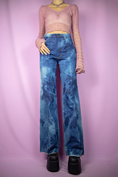 Vintage 90's Bleached Wide Jeans - S/M