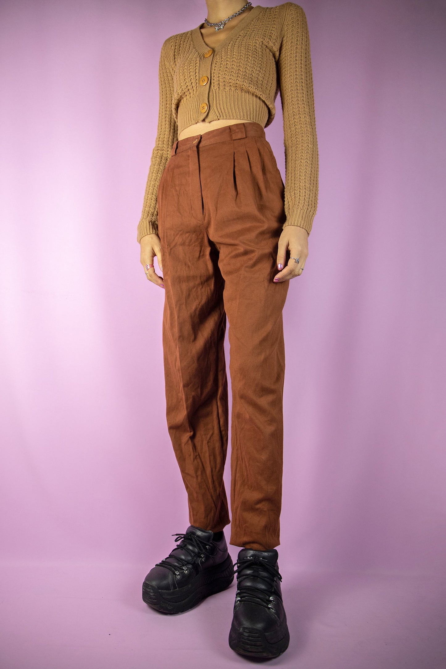 Vintage 90's Brown Carrot Pants