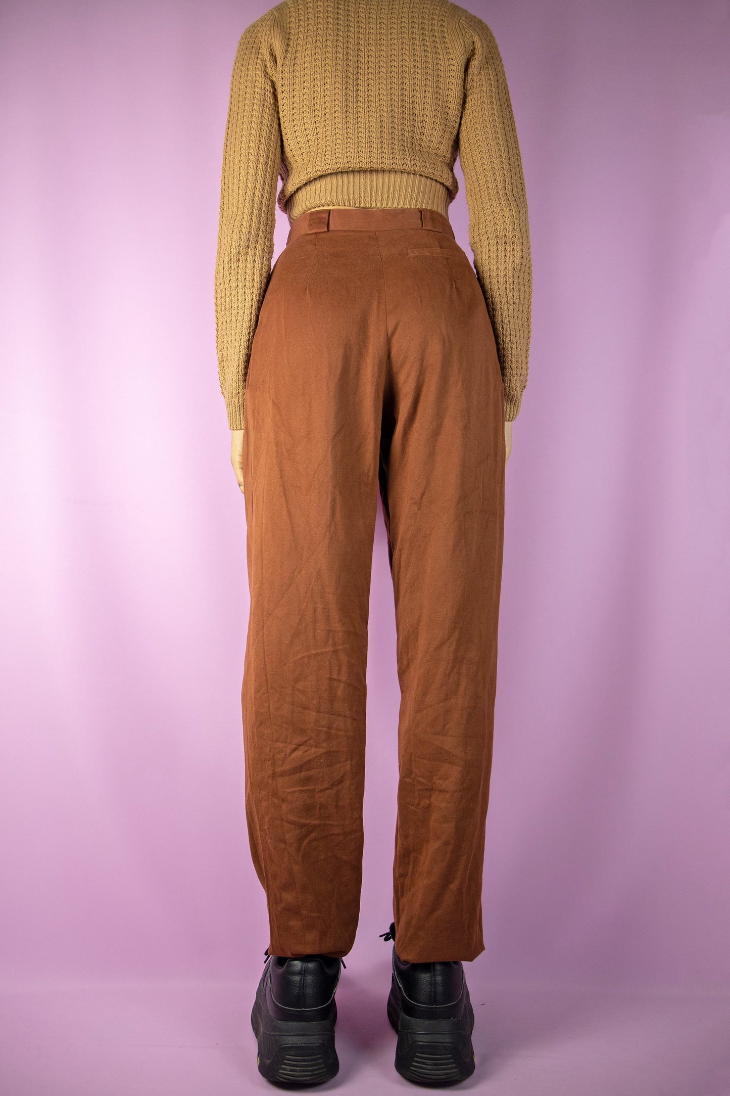 Vintage 90's Brown Carrot Pants - S/M