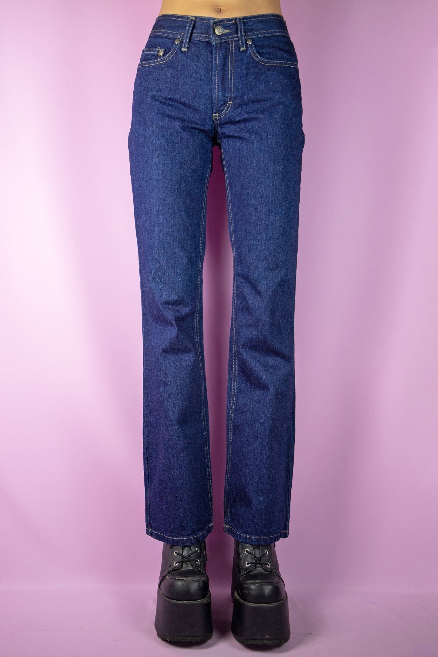 Vintage 90's Mid Rise Straight Jeans - XS