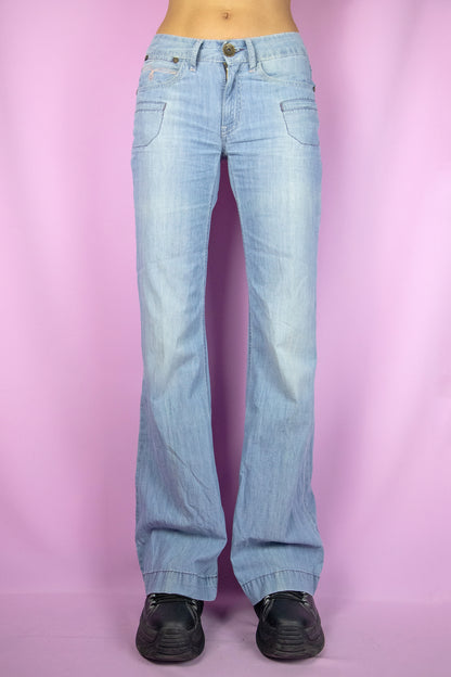 Vintage Y2K Low Rise Wide Jeans - XXS/XS